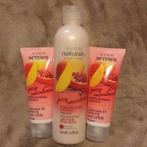 Avon Naturals Pomegranate and Mango Body Lotion and Antibacterial Hand Gel